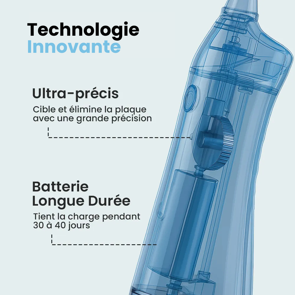 Hydropulseur jet dentaire portable | HydroMax