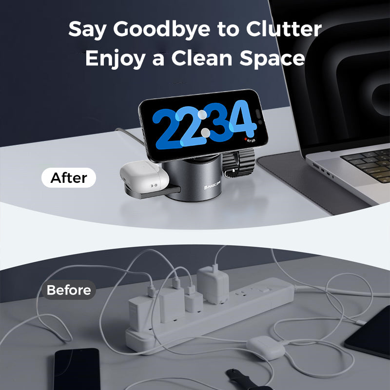 MAGIC JOHN 3-IN-1 Wireless Charging Station