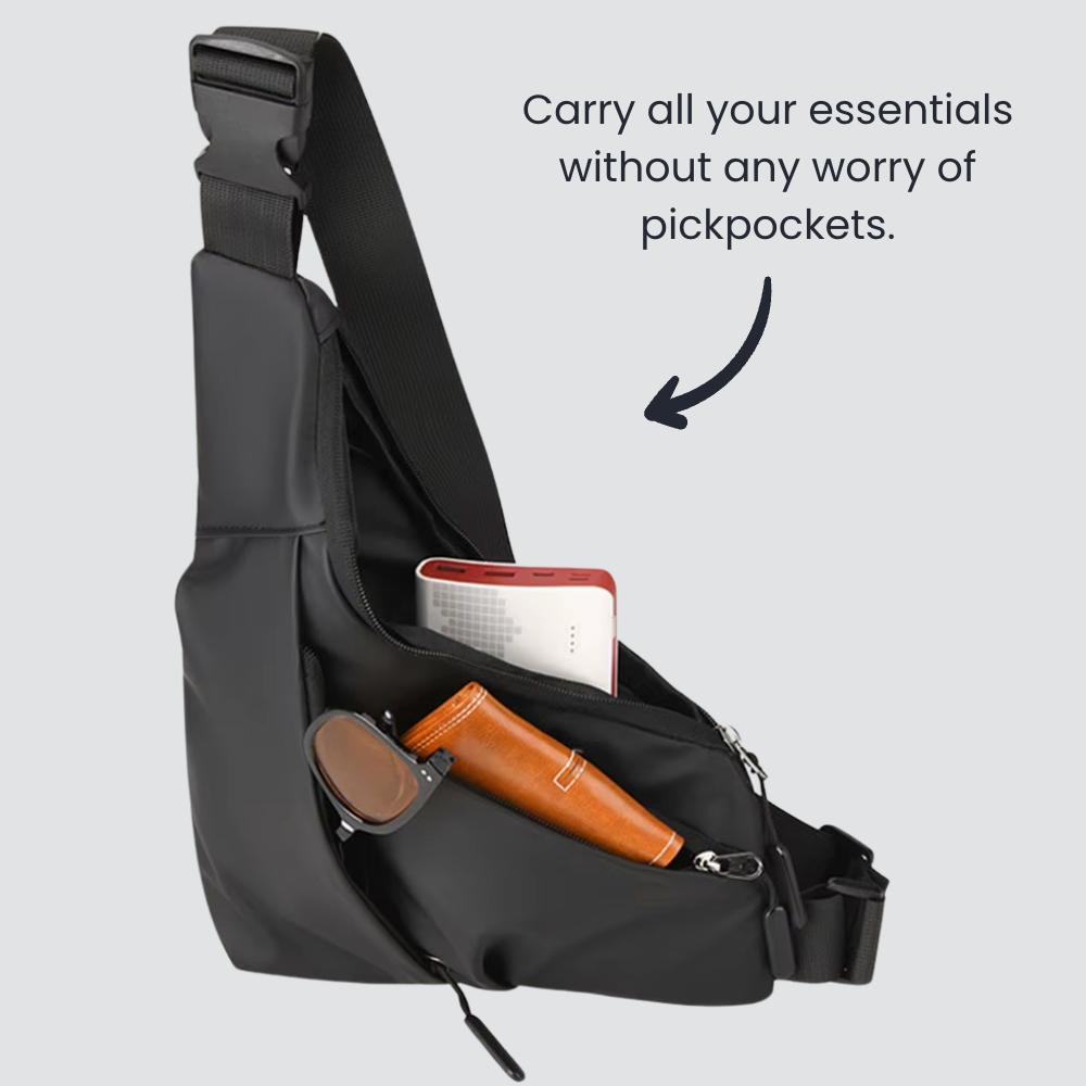 Anti-theft cross-body bag