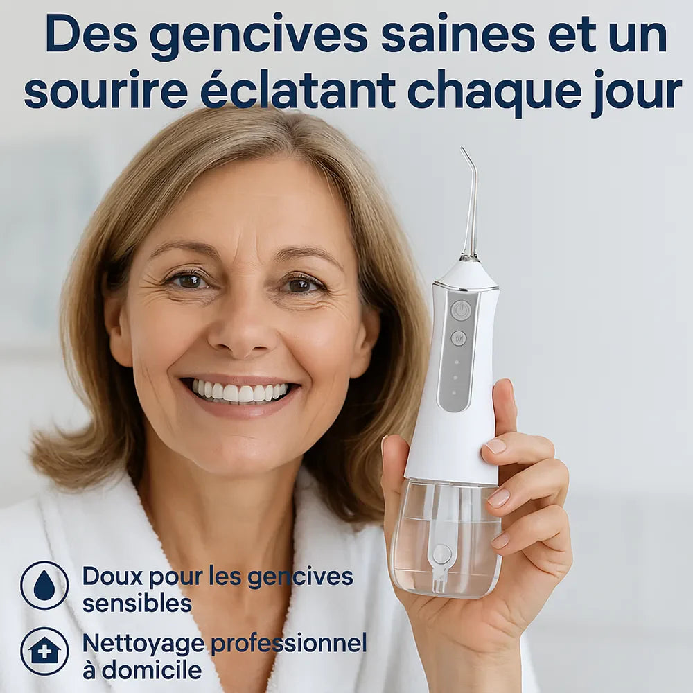 Hydropulseur jet dentaire portable | HydroMax
